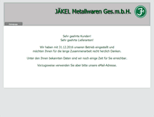 Tablet Screenshot of jaekel.at